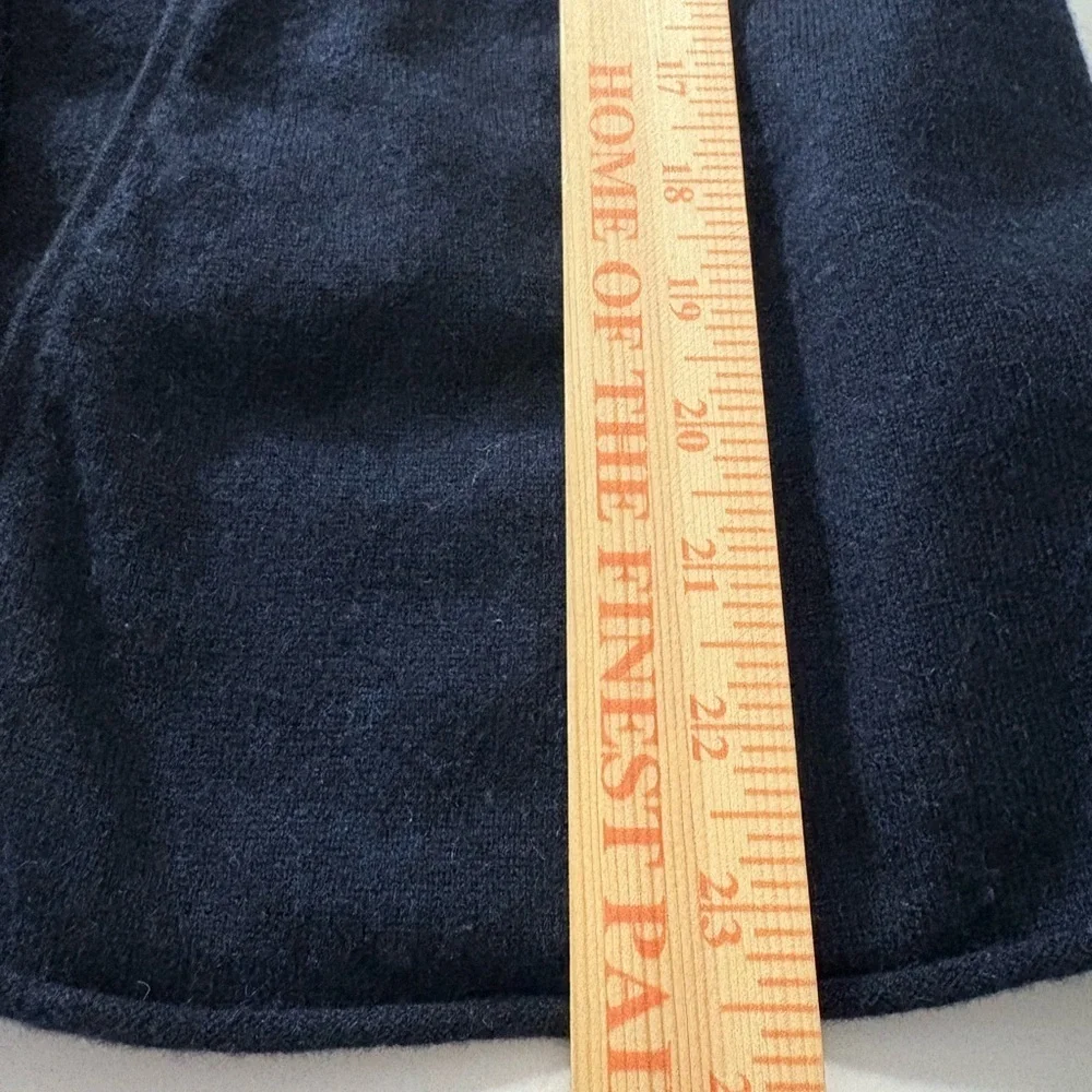 Zadig & Voltaire Lemy Navy Sweater Open Front Cardi w Stud Detail Down Sleeves - Picture 13 of 13